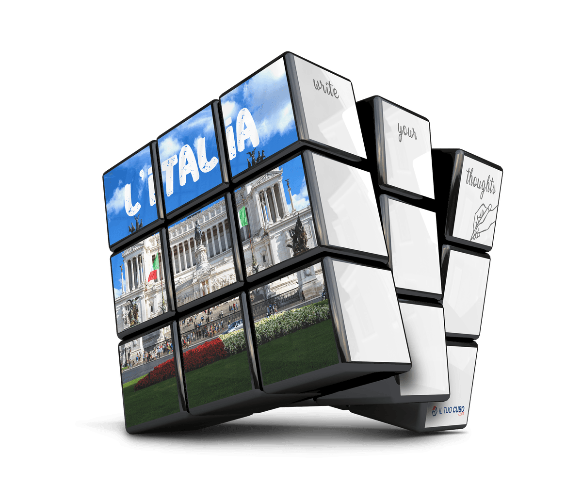 Souvenir Cube personalizzato con le immagini dell'Italia