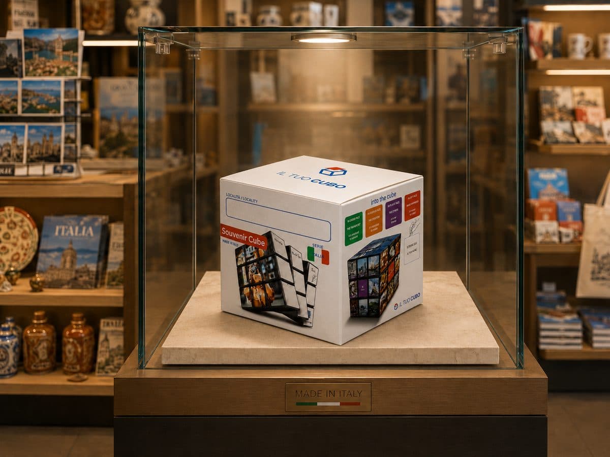 Cubi esposti in vetrina